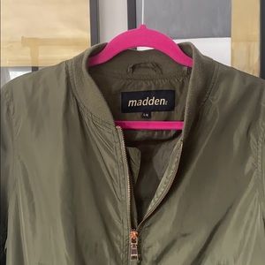 Light Weight Army Green Bomber Jacket